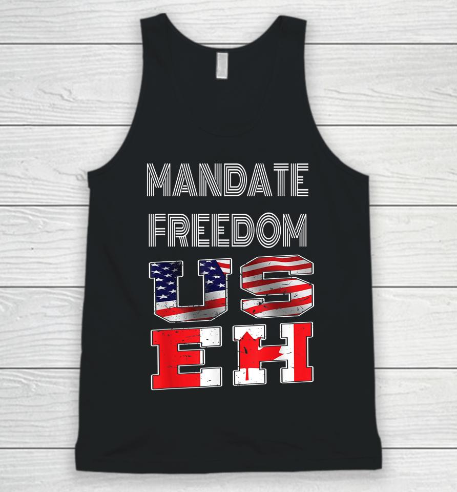 Mandate Freedom Convoy Of Canadian Truckers Unisex Tank Top