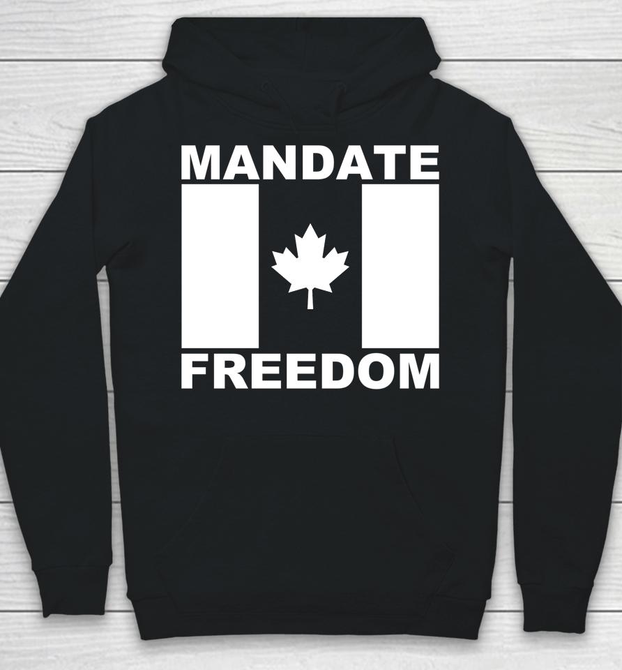 Mandate Freedom Usa Canada Flag Freedom Convoy Trucker 2022 Hoodie