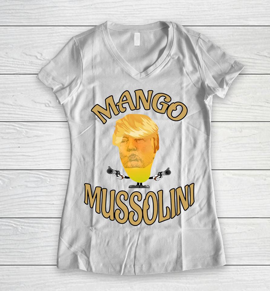 Mango Mussolini Women V-Neck T-Shirt