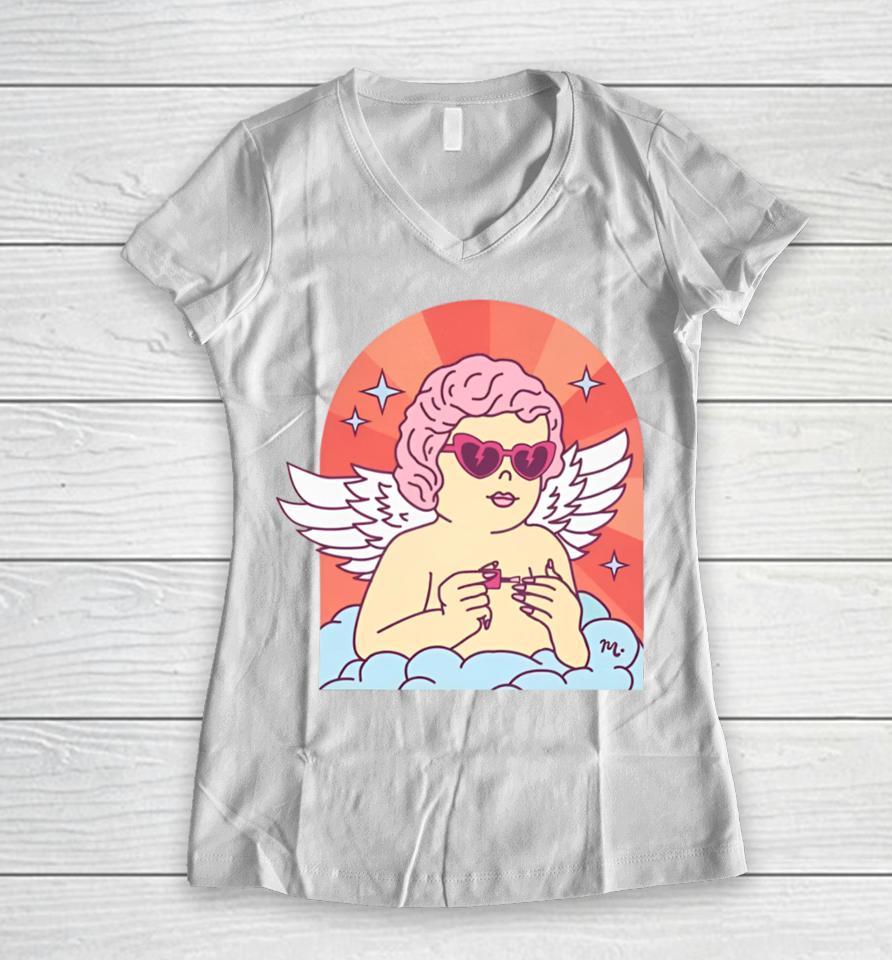 Maniology Cupid’s Nail Spa Women V-Neck T-Shirt