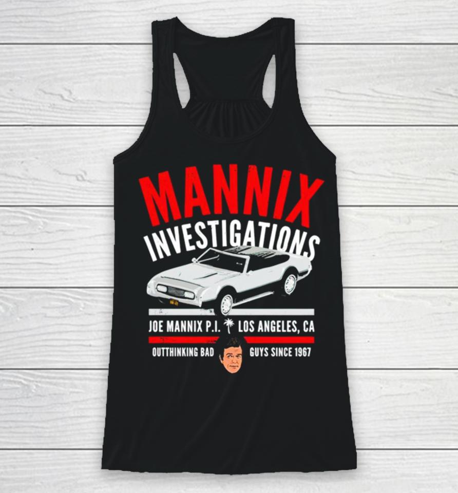 Mannix Investigations Joe Mannix Pi Los Angeles Ca Racerback Tank