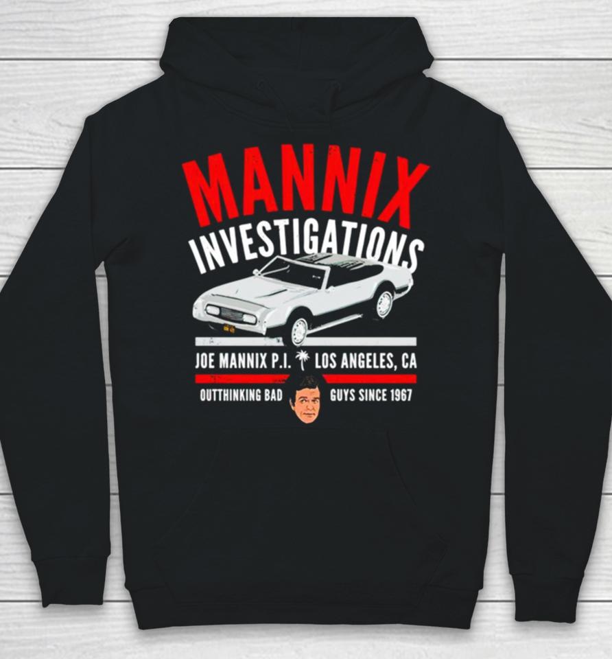 Mannix Investigations Joe Mannix Pi Los Angeles Ca Hoodie