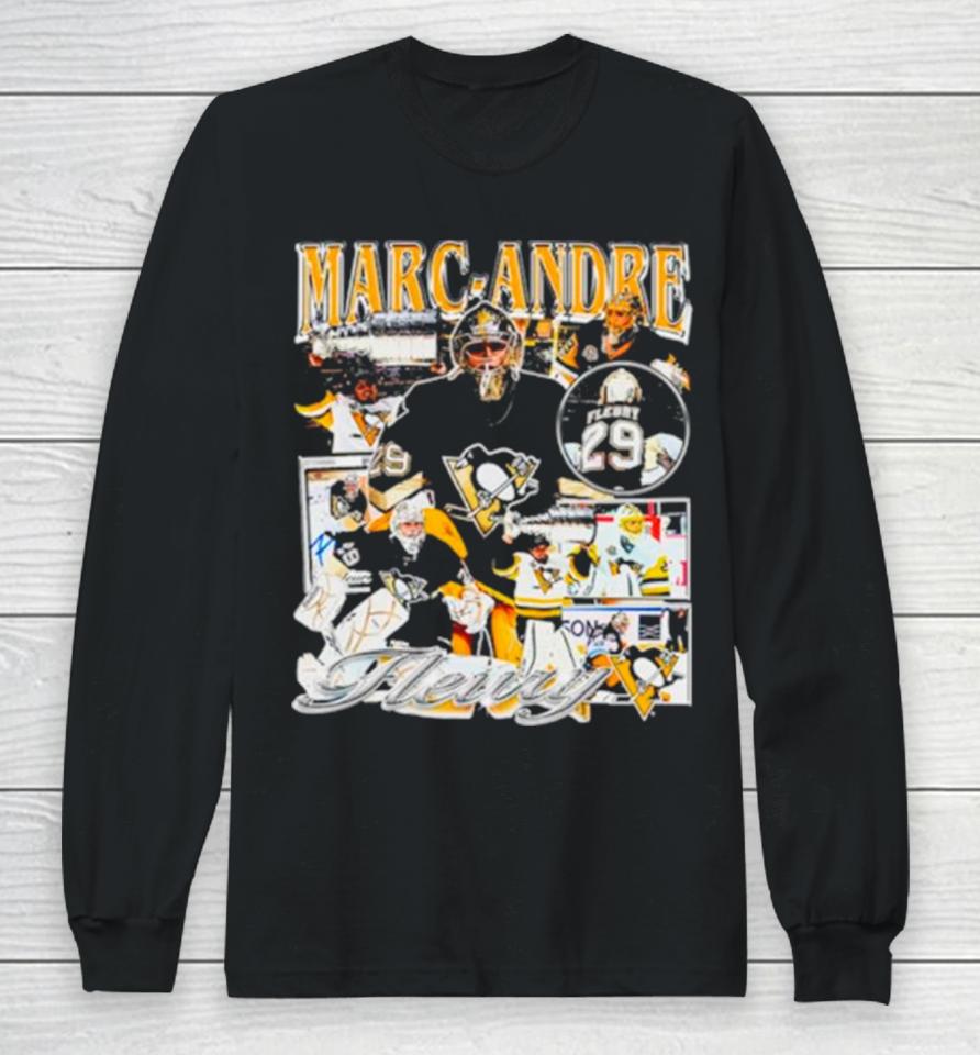 Marc Andre Fleury Pittsburgh Penguins Nhl Long Sleeve T-Shirt