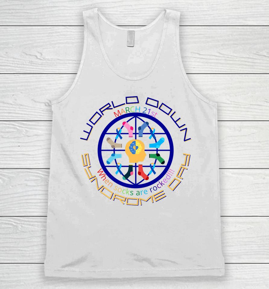 March 21 Support Trisomy World Down Syndrome Day Unisex Tank Top