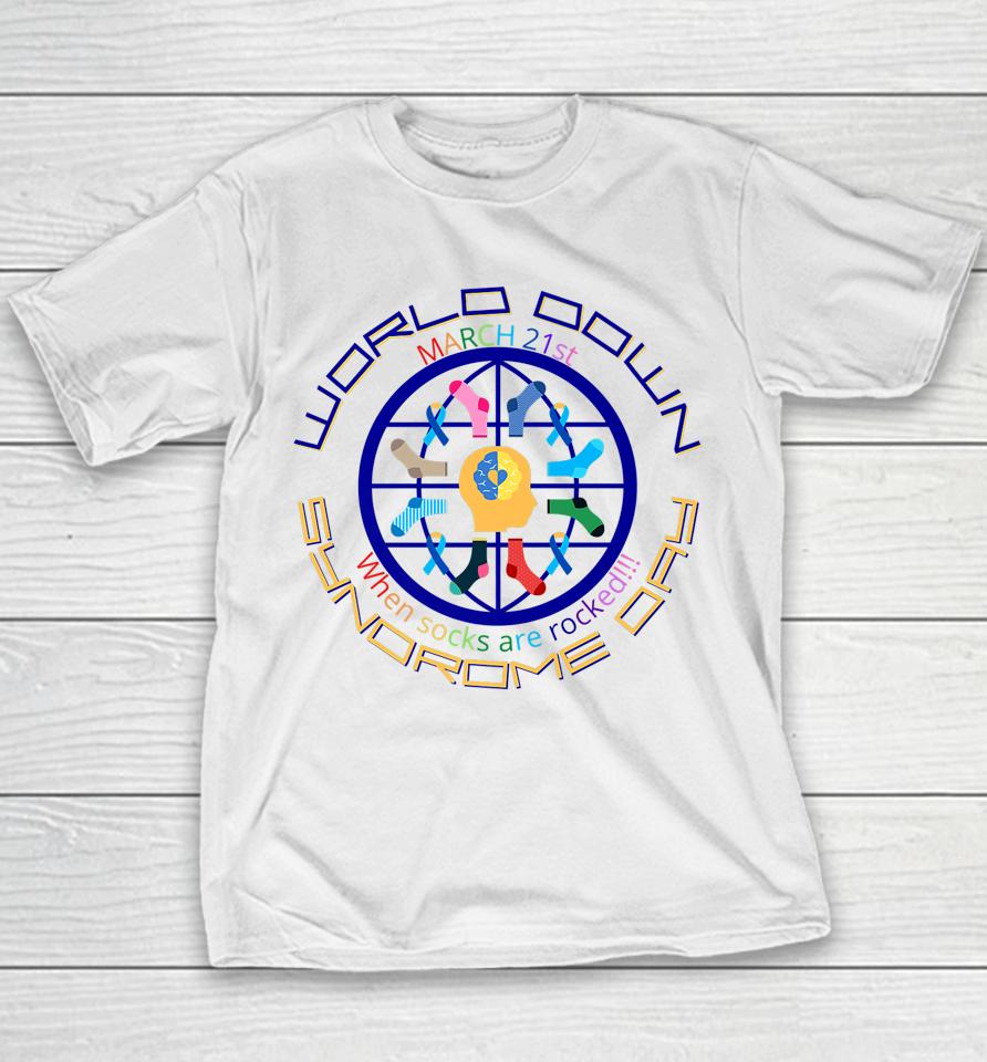 March 21 Support Trisomy World Down Syndrome Day Youth T-Shirt