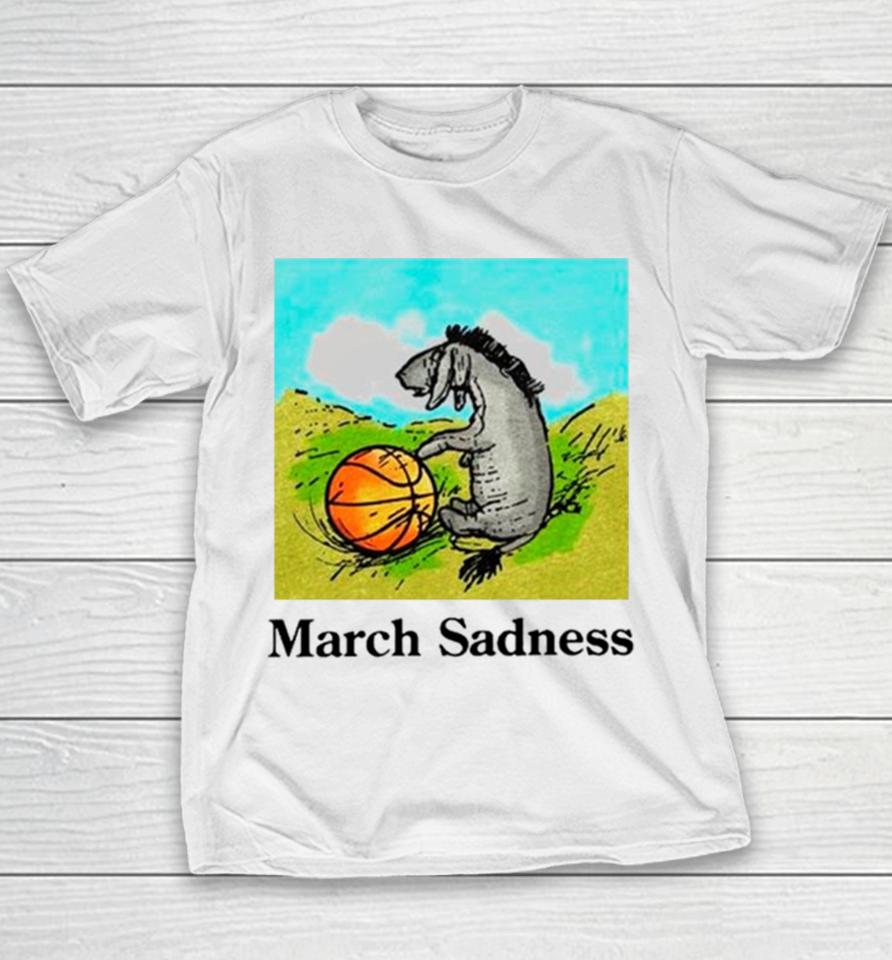 March Sadness Donkey Basketball Youth T-Shirt