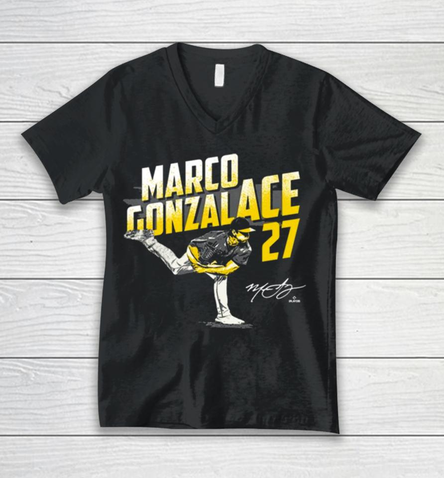 Marco Gonzalace 27 Gonzales Signatures Unisex V-Neck T-Shirt