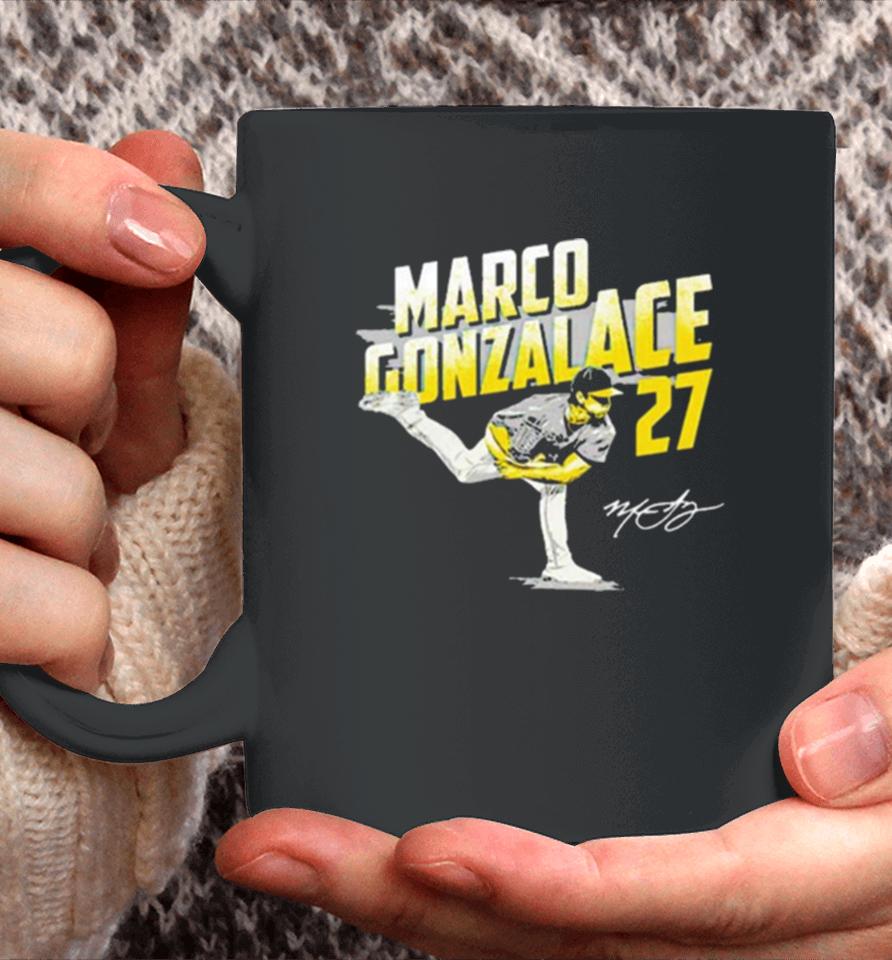 Marco Gonzalace Gonzales Pittsburgh Pirates Signature Coffee Mug