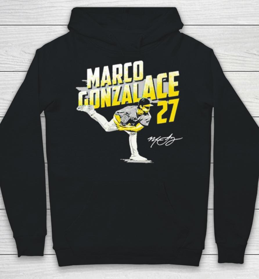 Marco Gonzalace Gonzales Pittsburgh Pirates Signature Hoodie
