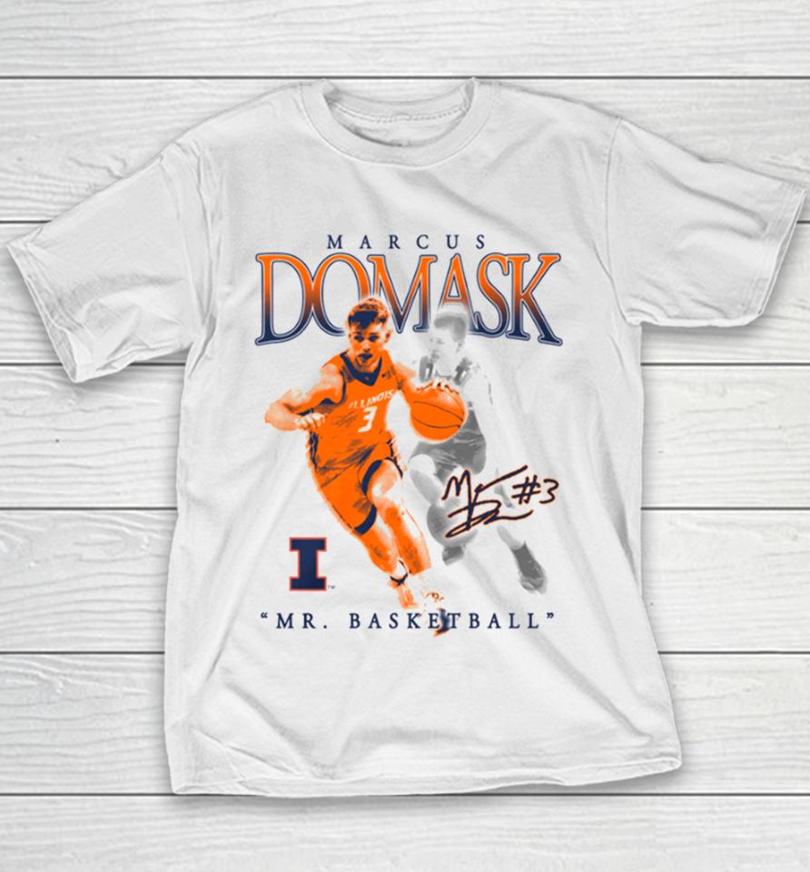 Marcus Domask Mr. Illinois Fighting Illini Basketball Tee Youth T-Shirt
