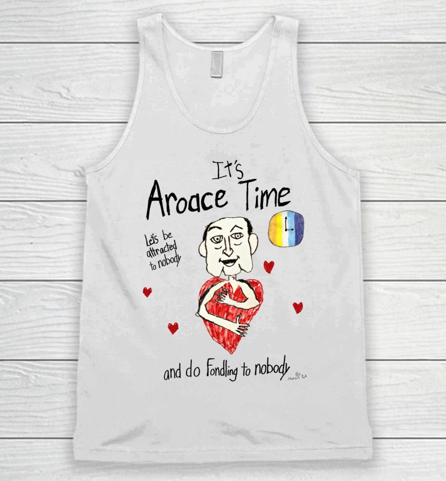 Marcuspork It's Aroace Time Let's Be Attracted To Nobody And Do Fondling To Nobody Unisex Tank Top