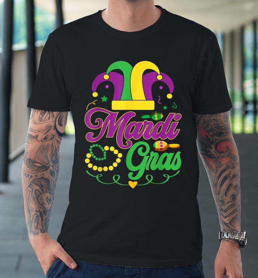 Mardi Gras 2022 Parade Party Let The Shenanigans Begin Premium T-Shirt