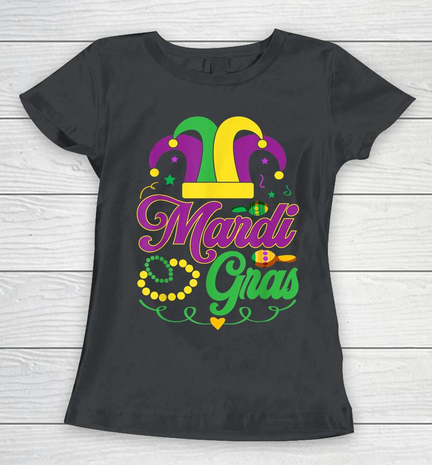 Mardi Gras 2022 Parade Party Let The Shenanigans Begin Women T-Shirt