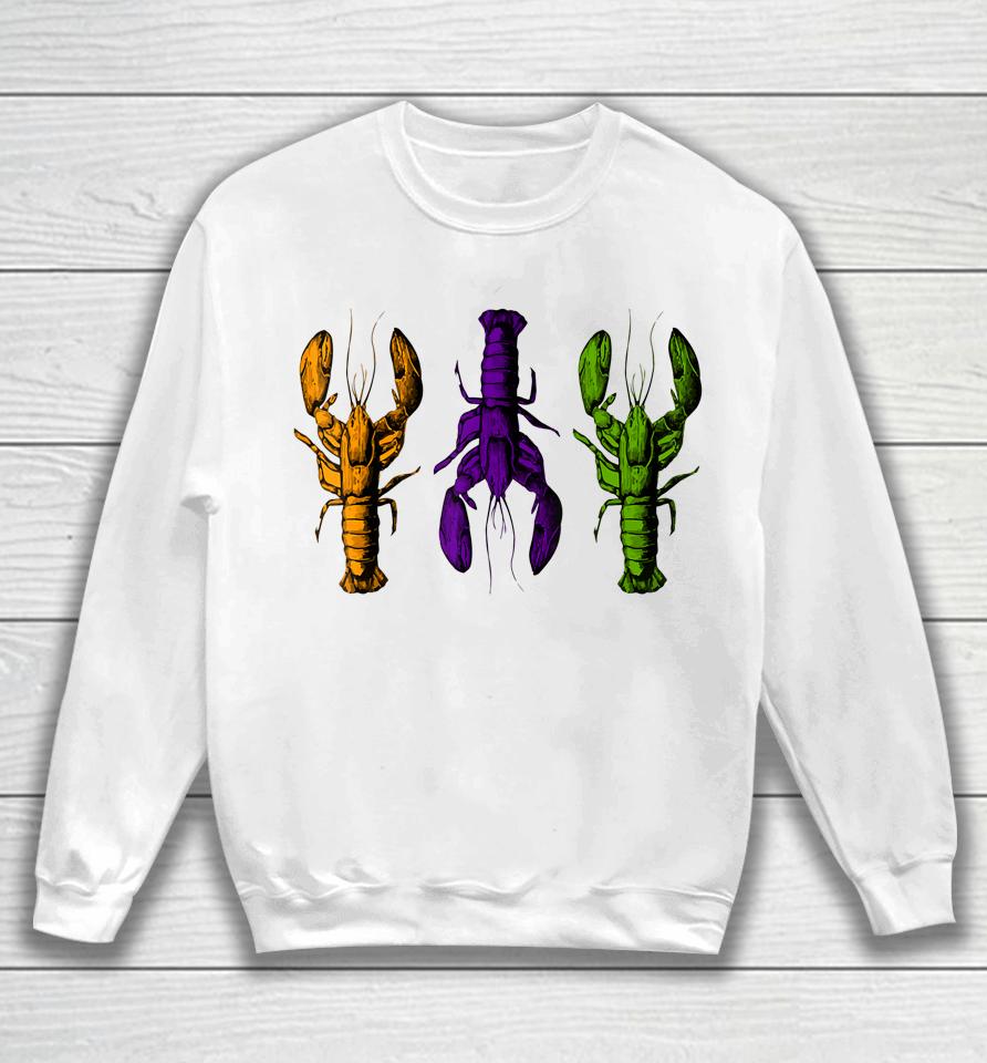 Mardi Gras Crawfish Sweatshirt