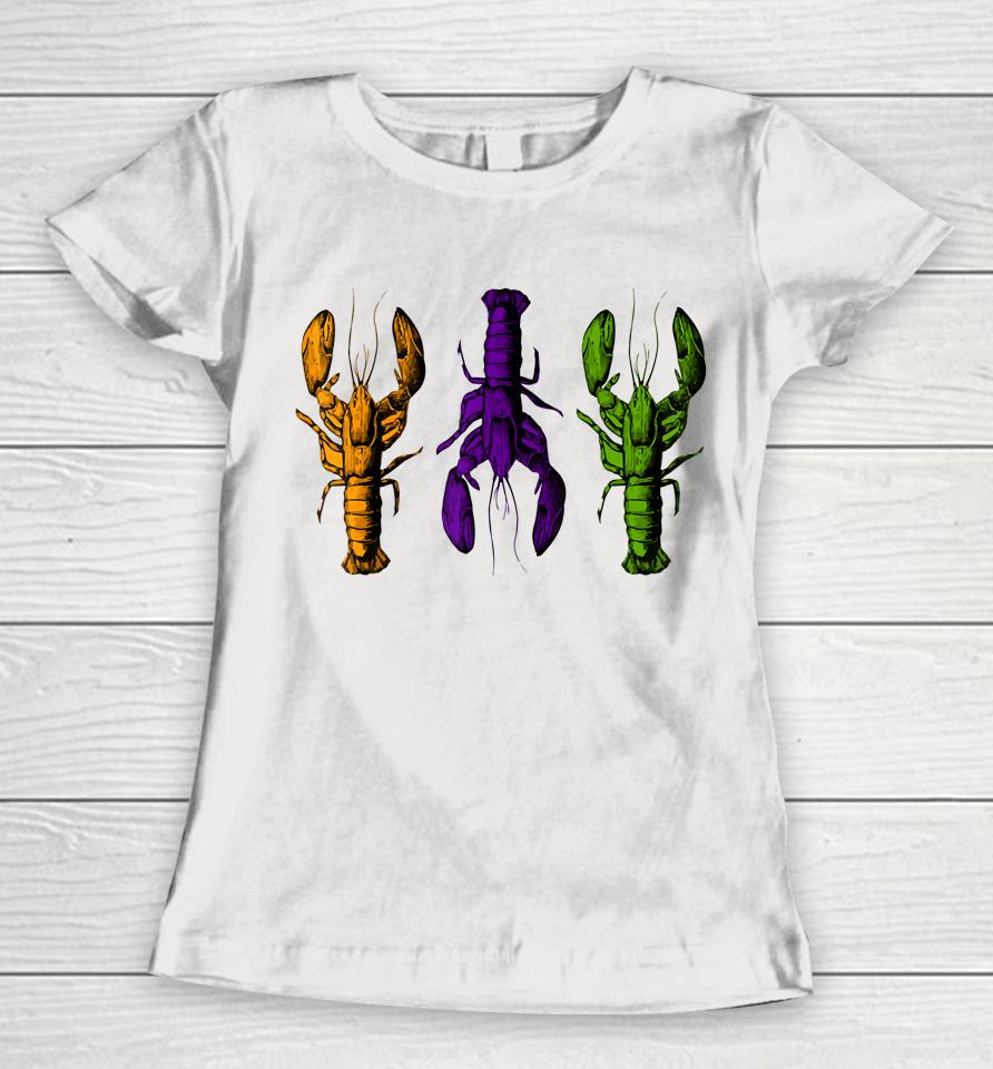 Mardi Gras Crawfish Women T-Shirt