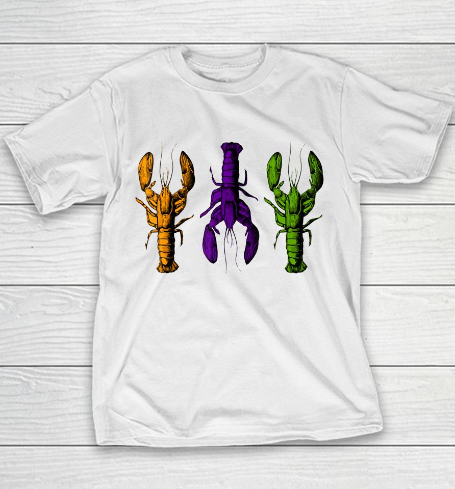 Mardi Gras Crawfish Youth T-Shirt