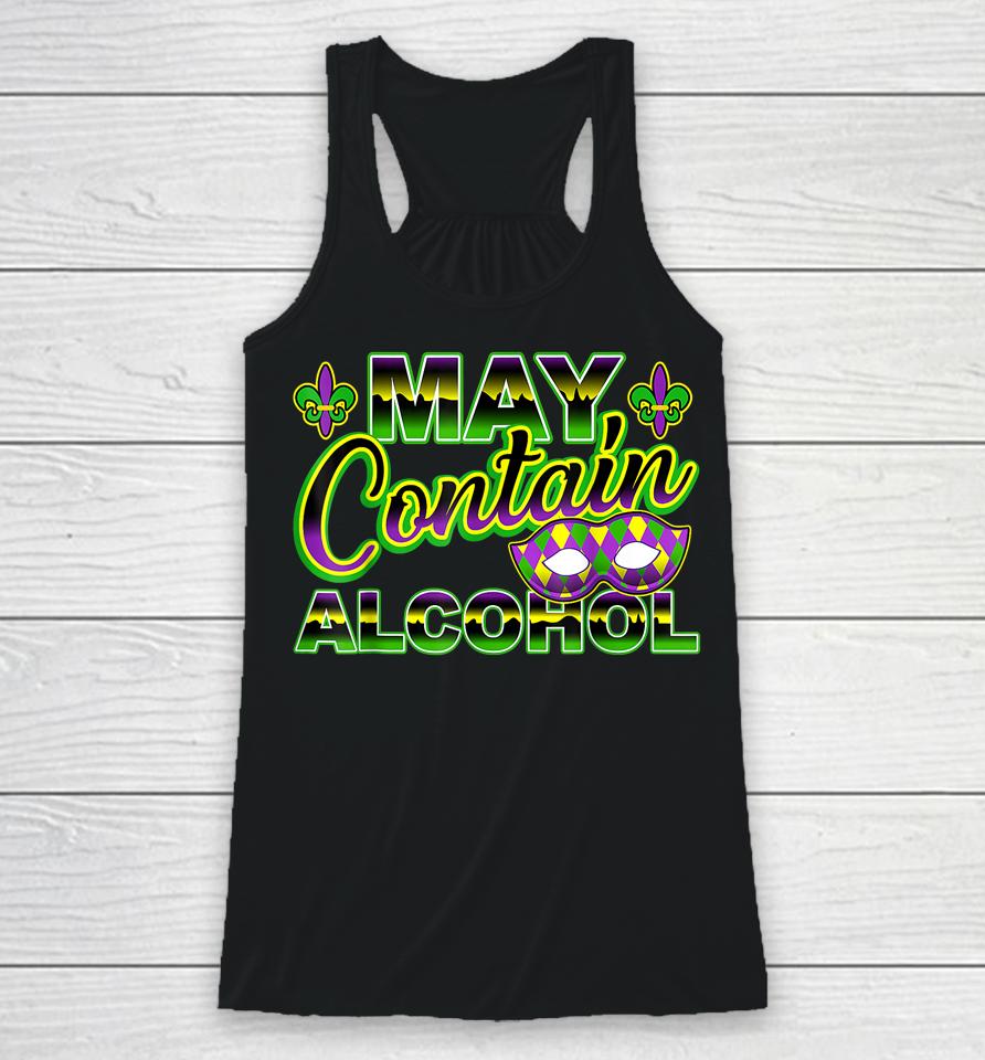 Mardi Gras Funny Alcohol Drinking New Orleans Gift Racerback Tank