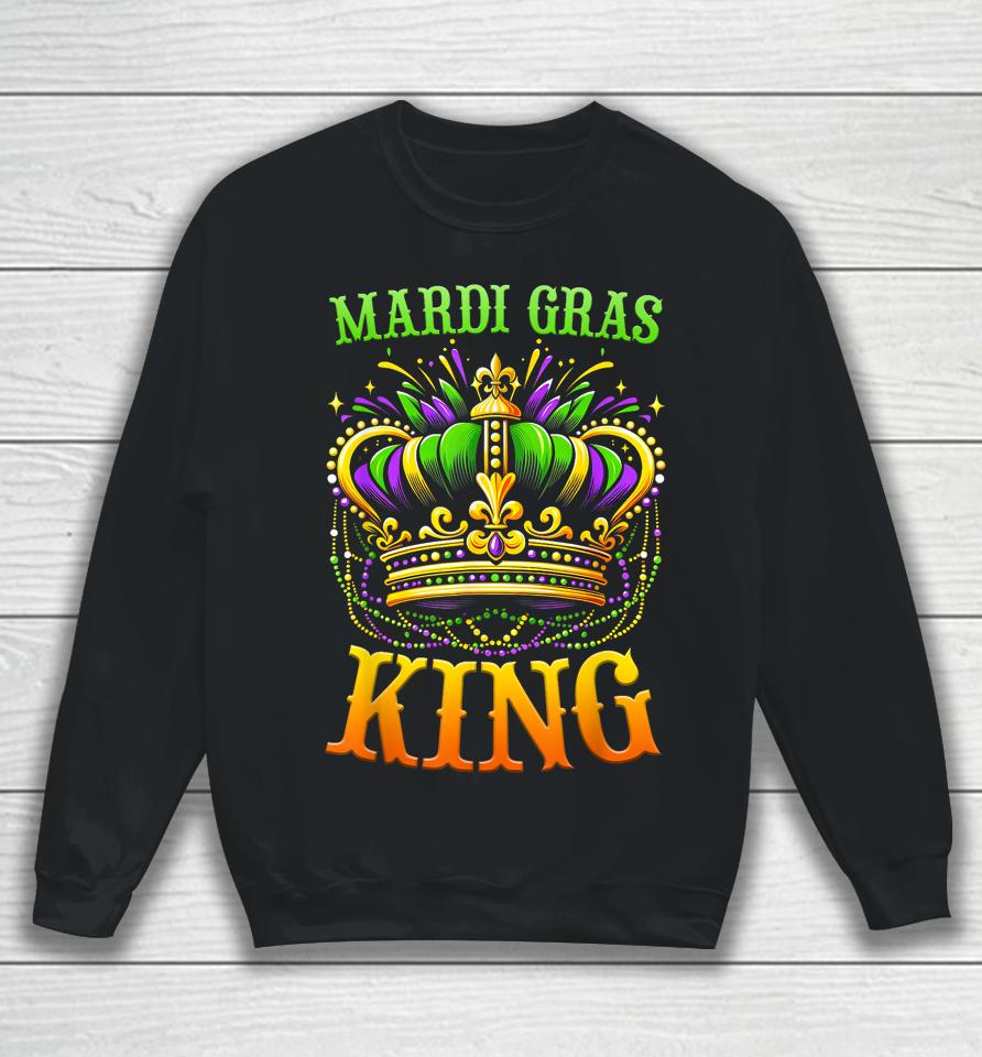 Mardi Gras King Shirt Men Carnival Costume Sweatshirt