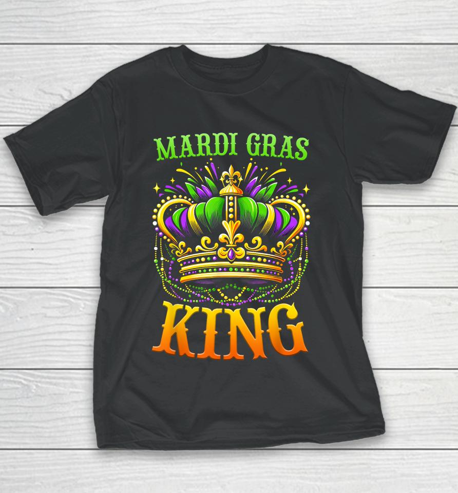 Mardi Gras King Shirt Men Carnival Costume Youth T-Shirt