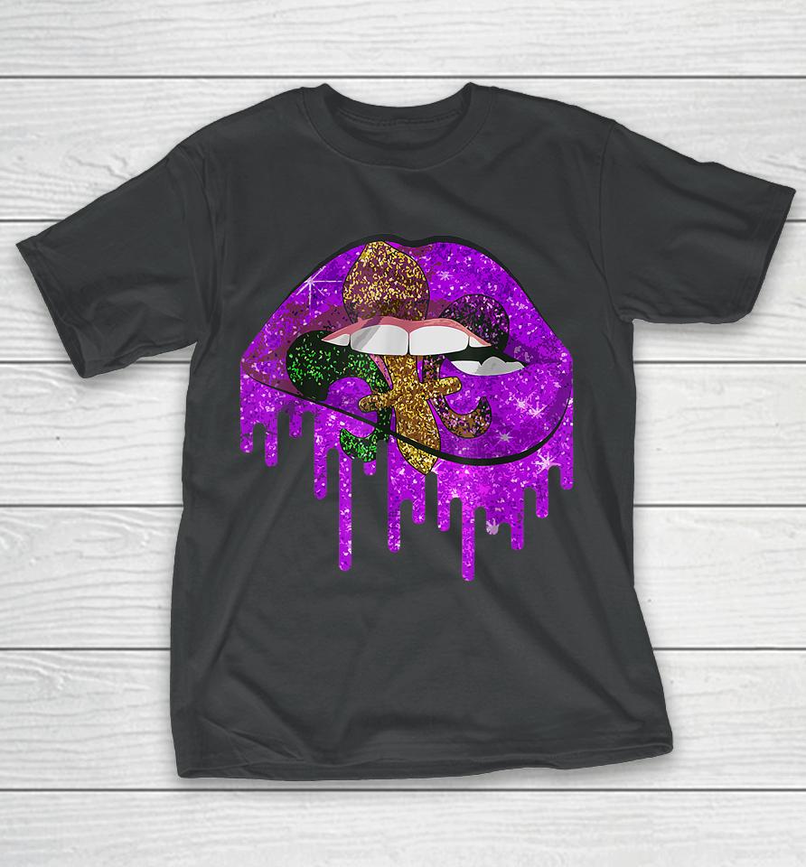 Mardi Gras Lips T-Shirt