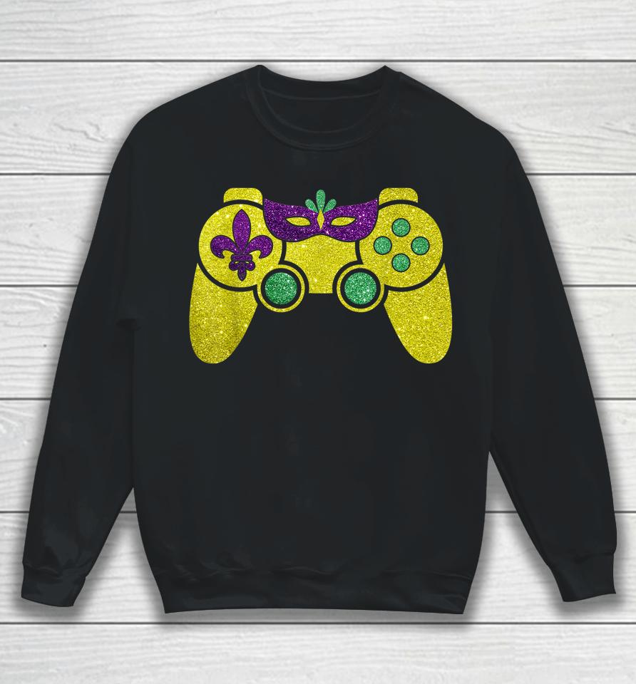 Mardi Gras Video Game Sweatshirt