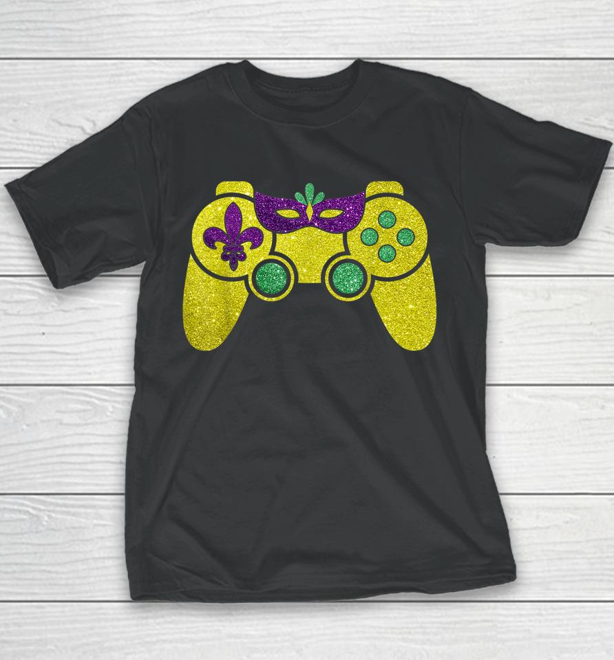 Mardi Gras Video Game Youth T-Shirt
