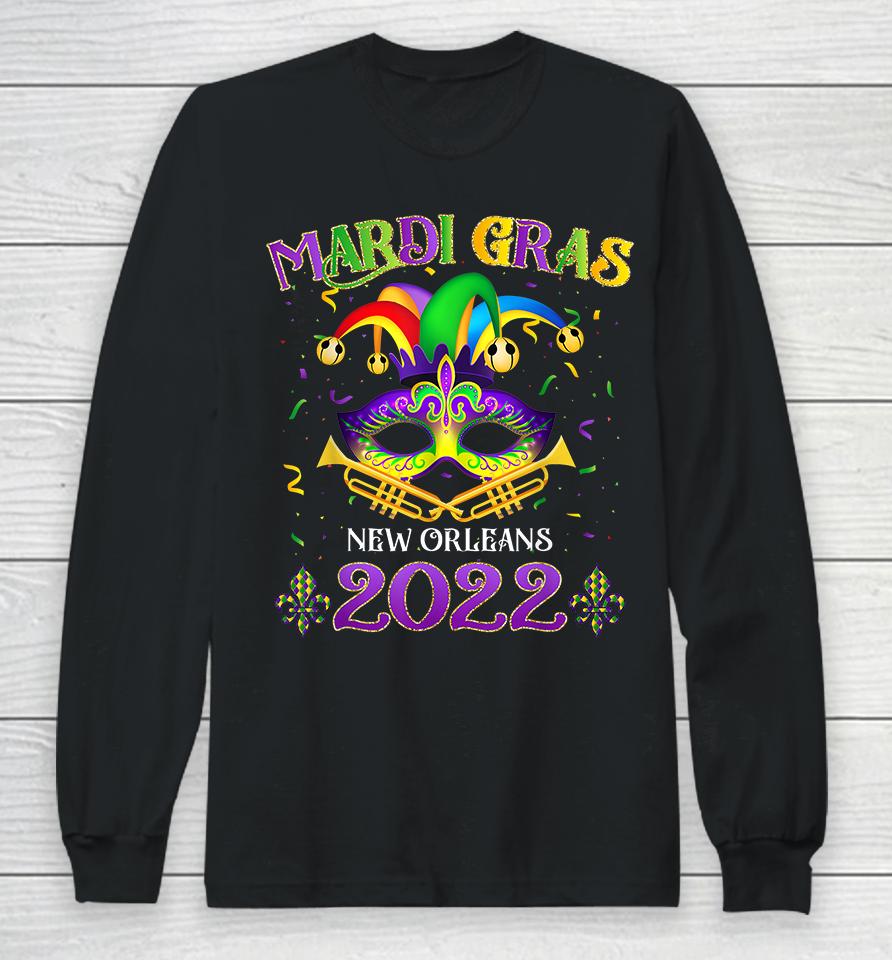 Mardi Grass New Orleans 2022 Long Sleeve T-Shirt
