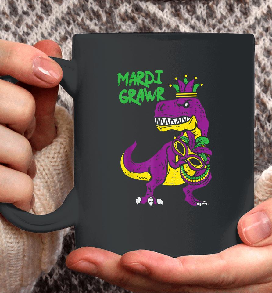 Mardi Grawr T-Rex Dino Kids Coffee Mug