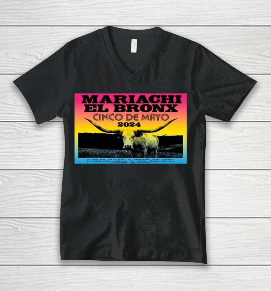 Mariachi El Bronx Cinco De Mayo 2024 Unisex V-Neck T-Shirt