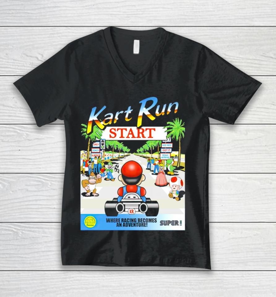 Mario Kart Run Where Racing Becomes An Adventure Unisex V-Neck T-Shirt