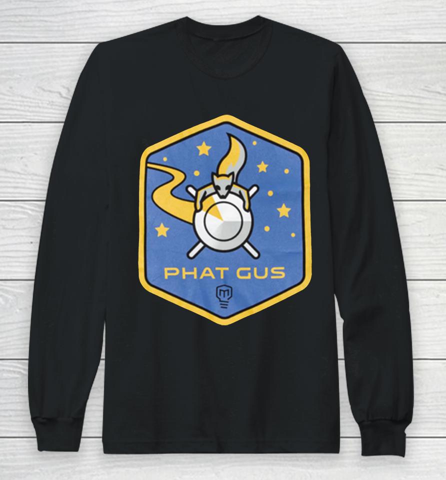 Mark Rober Phat Gus Mission Patch Long Sleeve T-Shirt