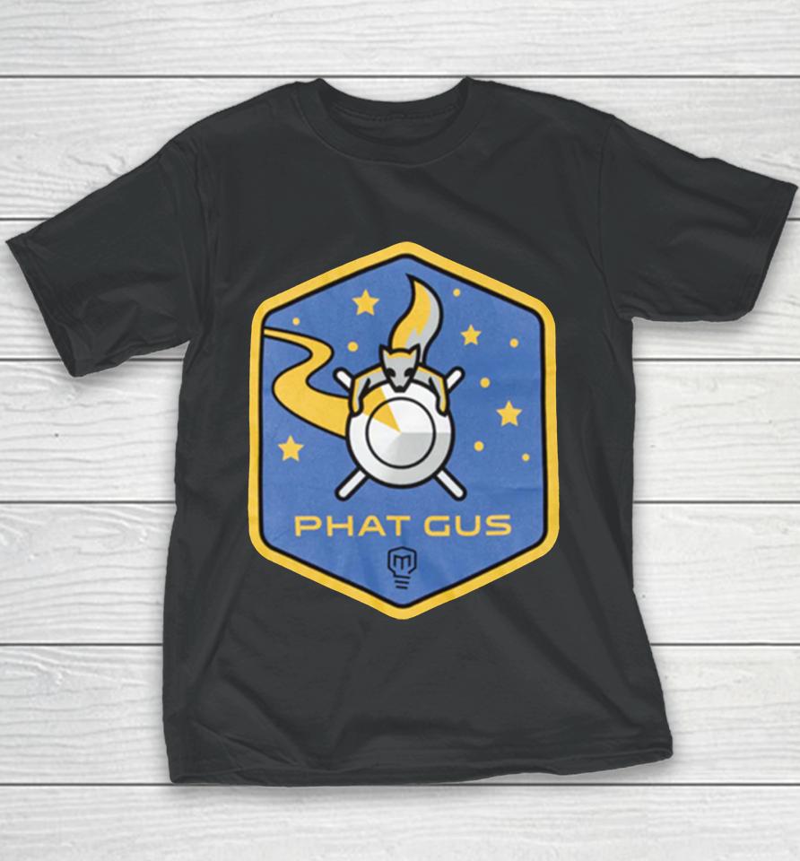 Mark Rober Phat Gus Mission Patch Youth T-Shirt