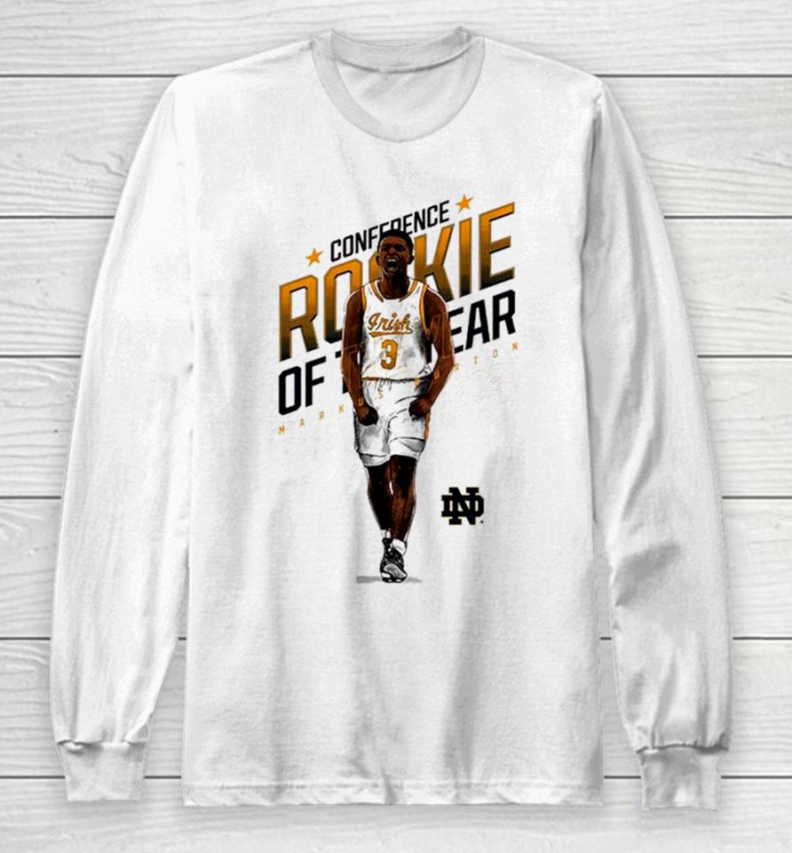 Markus Burton Notre Dame Ncaa Men’s Basketball 2024 Long Sleeve T-Shirt