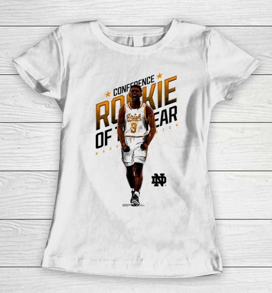 Markus Burton Notre Dame Ncaa Men’s Basketball 2024 Women T-Shirt