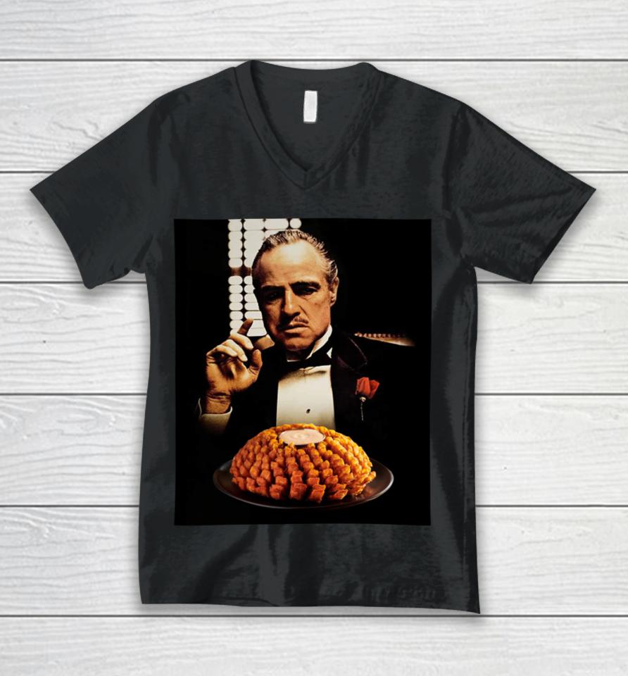 Marlon Brando I'm Gonna Make Him An Onion He Can't Refuse Unisex V-Neck T-Shirt