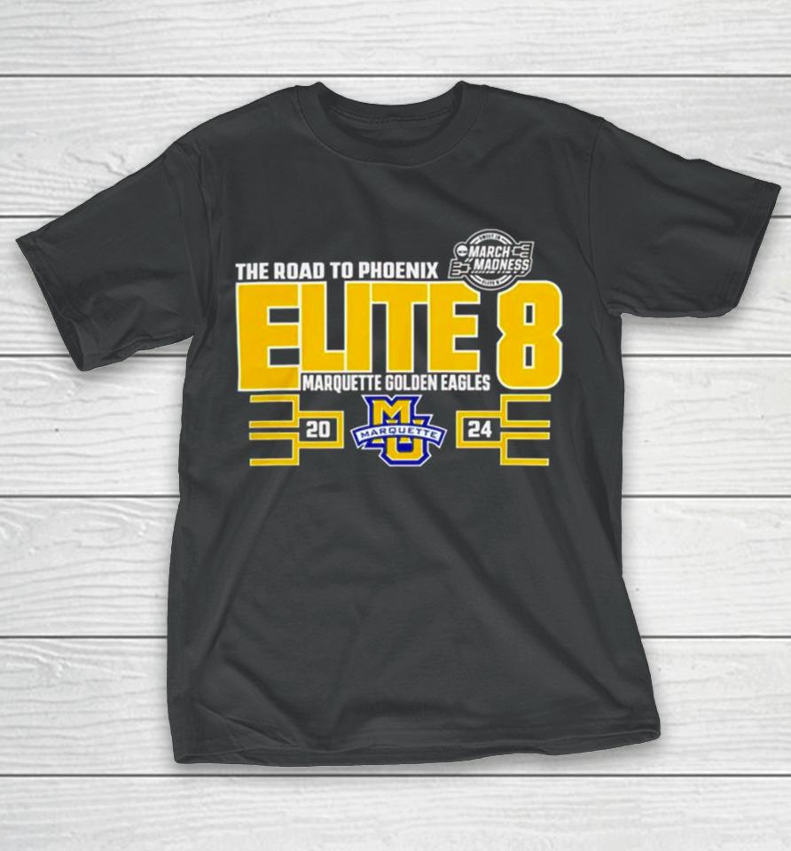 Marquette Golden Eagles 2024 March Madness Elite Eight T-Shirt