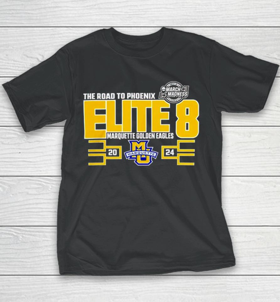 Marquette Golden Eagles 2024 March Madness Elite Eight Youth T-Shirt