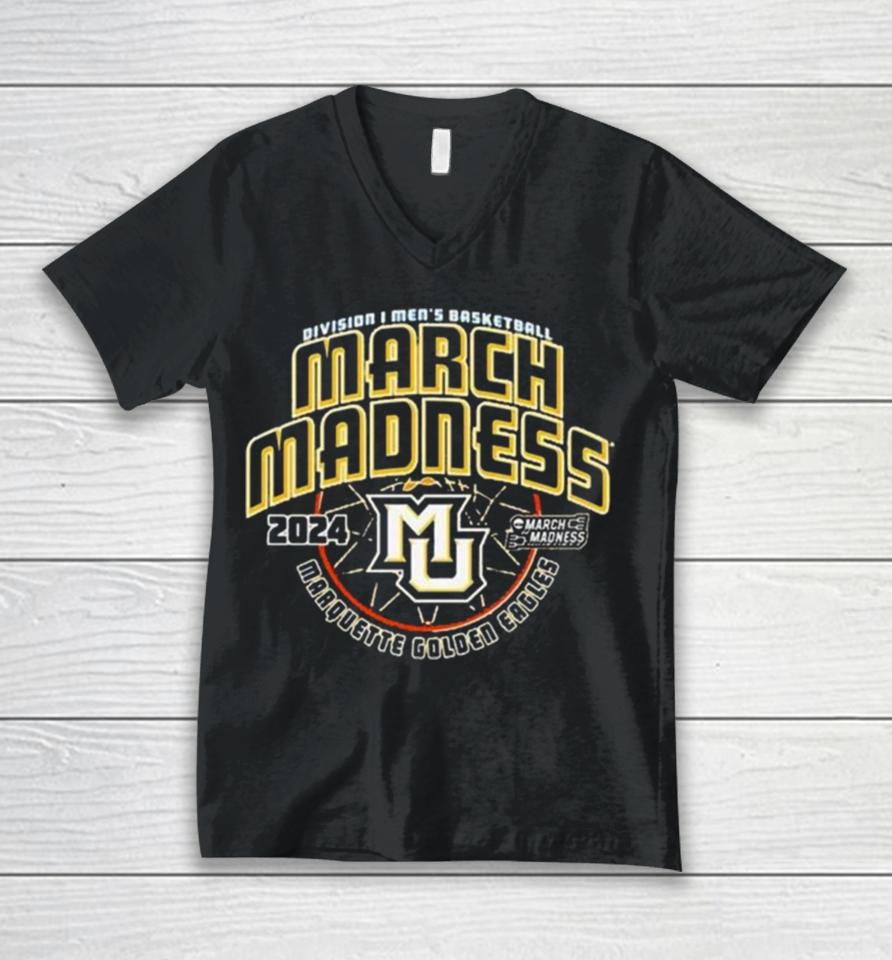 Marquette Golden Eagles 2024 Ncaa Men’s Basketball March Madness Unisex V-Neck T-Shirt