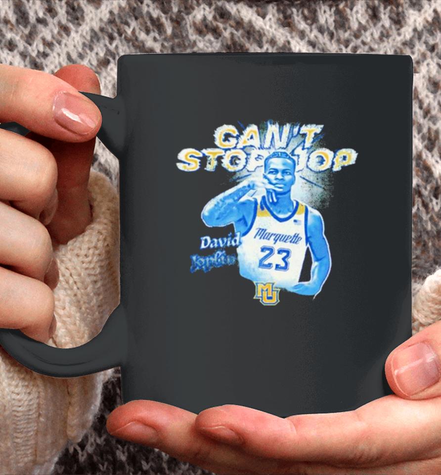 Marquette Golden Eagles #23 David Joplin Can’t Stop Jop Coffee Mug