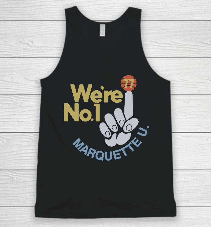 Marquette Golden Eagles No1 Shirt By 19Nine Unisex Tank Top