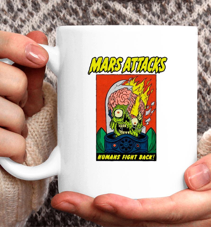 Mars Attacks Humans Fight Back Coffee Mug