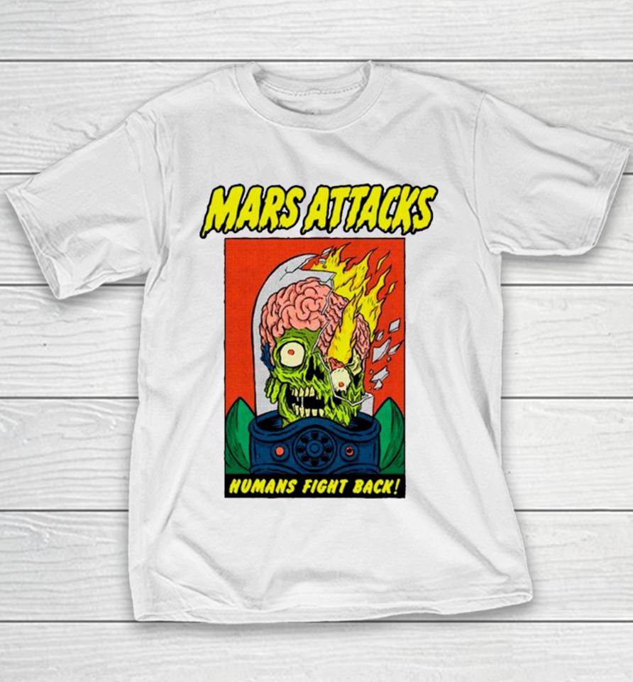 Mars Attacks Humans Fight Back Youth T-Shirt