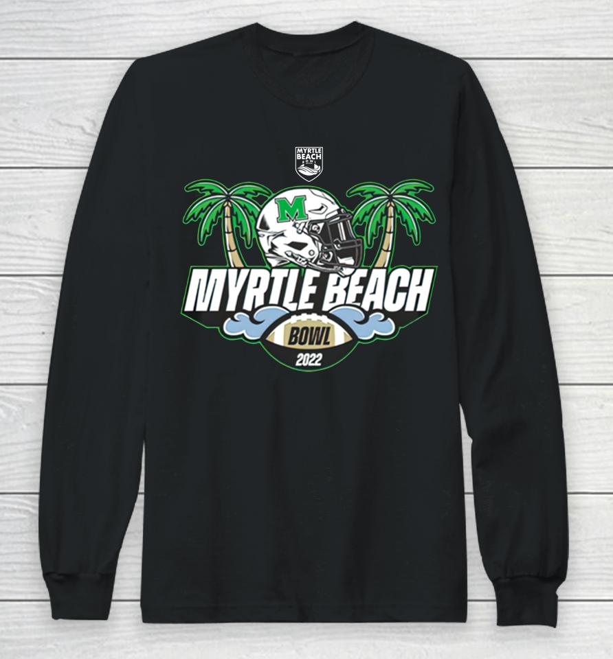Marshall 2022 Myrtle Beach Bowl Black Playoff Long Sleeve T-Shirt