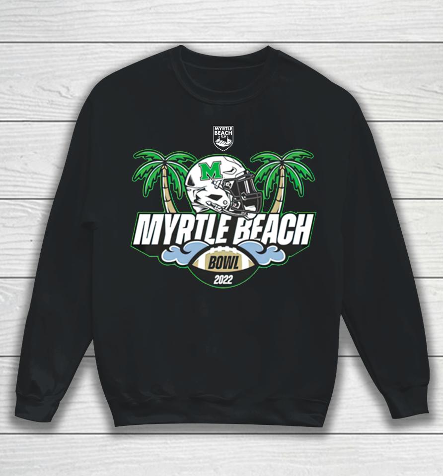 Marshall 2022 Myrtle Beach Bowl Black Playoff Sweatshirt