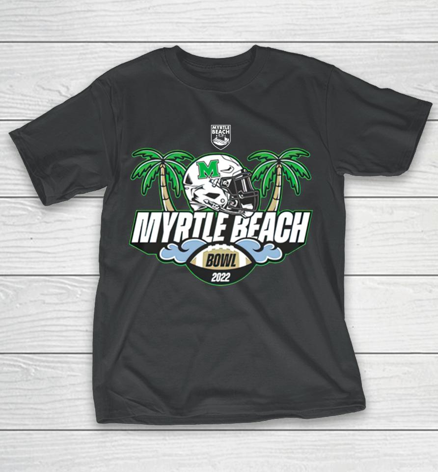 Marshall 2022 Myrtle Beach Bowl Black Playoff T-Shirt