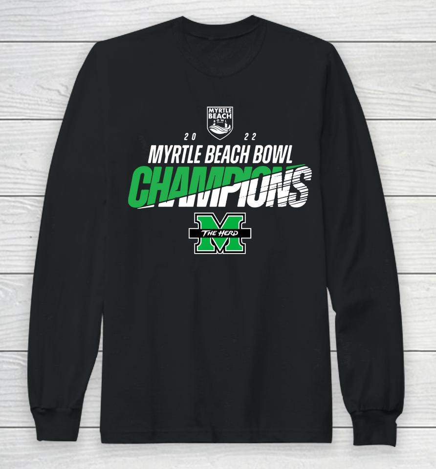 Marshall Champion 2022 Myrtle Beach Bowl Black Long Sleeve T-Shirt