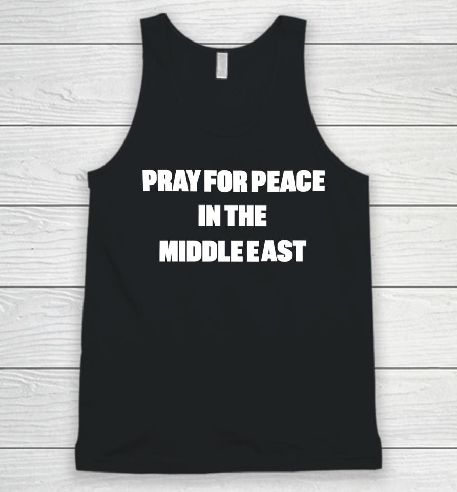 Marshall Kramsky Pray For Peace In The Middle East Unisex Tank Top