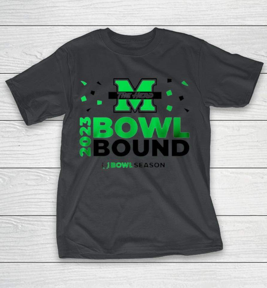 Marshall Thundering Herd 2023 Bowl Bound Bowl Season T-Shirt