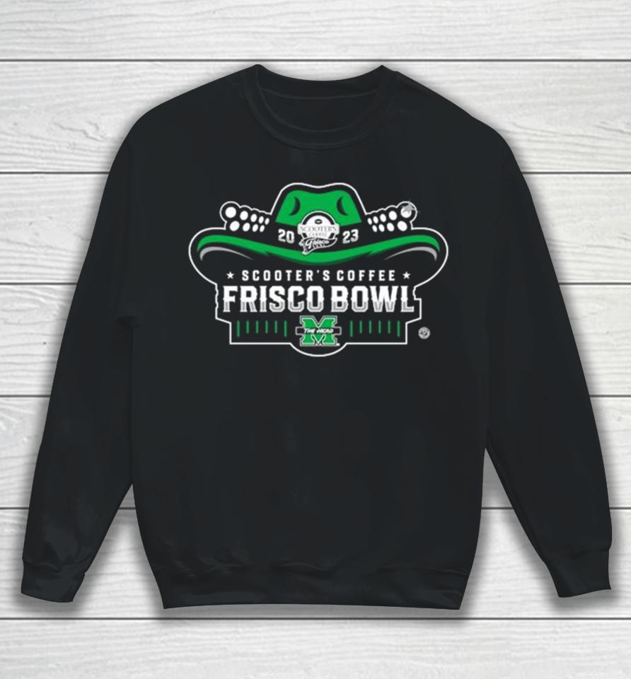 Marshall Thundering Herd Football 2023 Scooter’s Coffee Frisco Bowl Sweatshirt