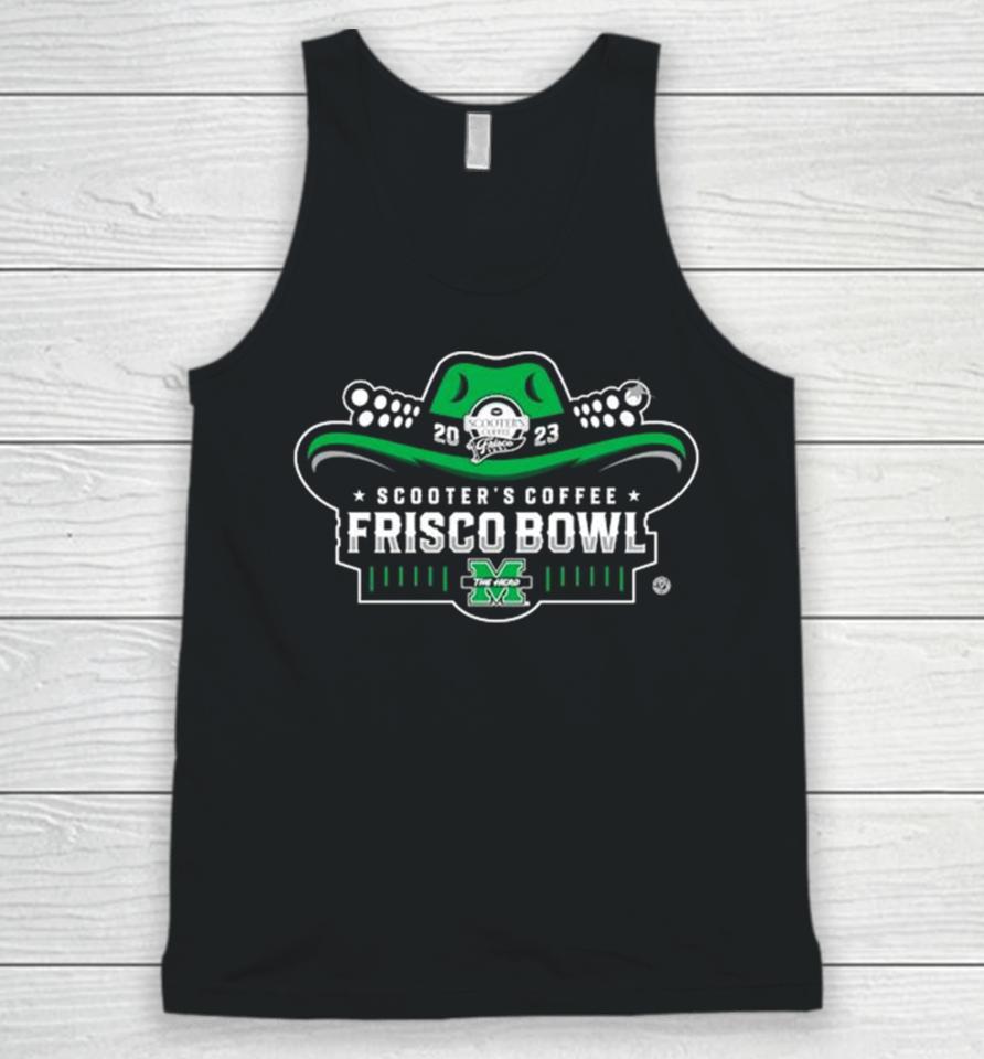 Marshall Thundering Herd Football 2023 Scooter’s Coffee Frisco Bowl Unisex Tank Top